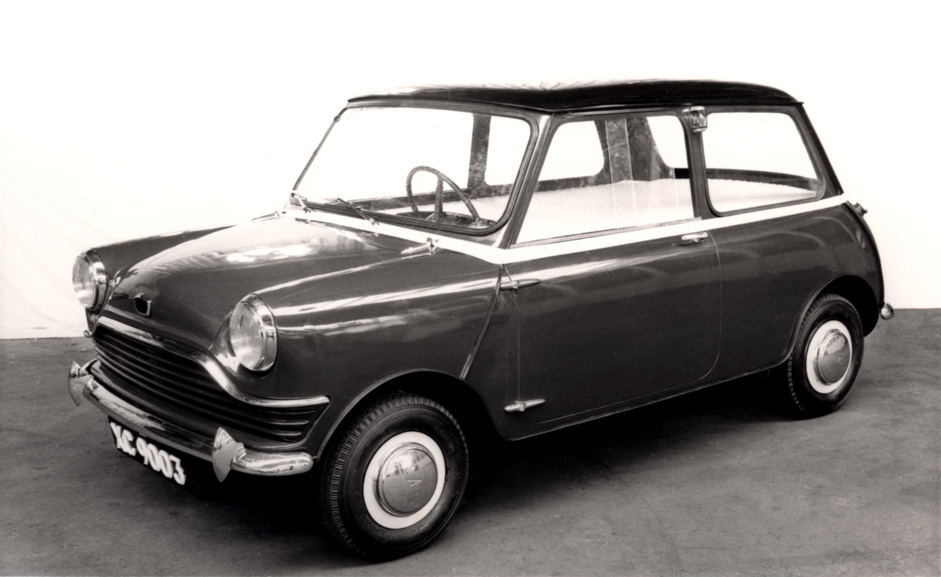 premier prototype de la mini en 1957