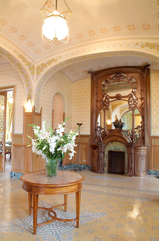 L'intérieur art nouveau de la villa Mademoiselle (Photo Marc-Antoine Mouterde) 