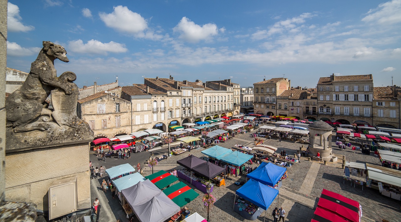 La Grande place du marché de Libourne (Photo le Clech)