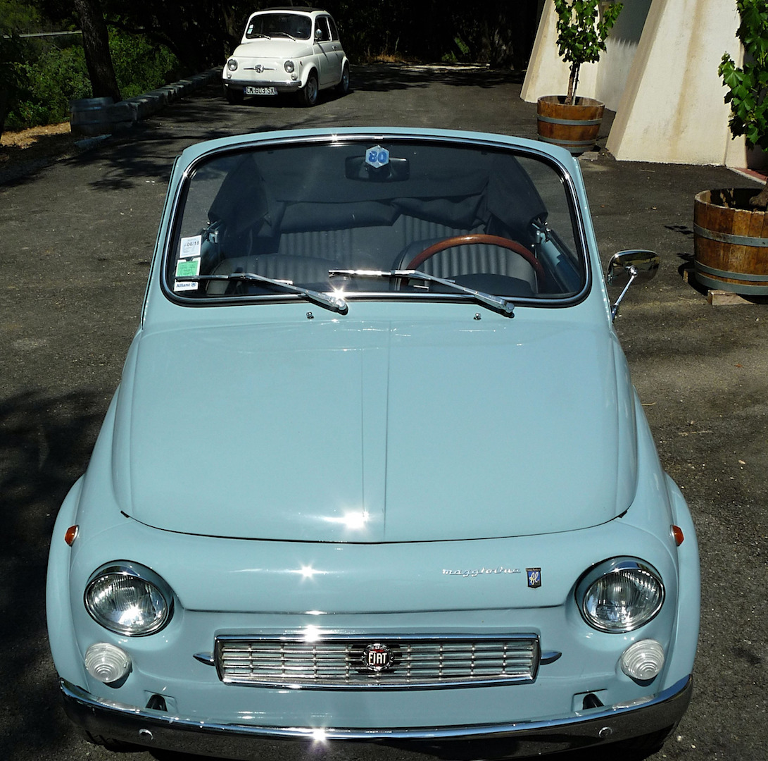 Rarissime, la Fiat 500 maggiolina vous salue bien !